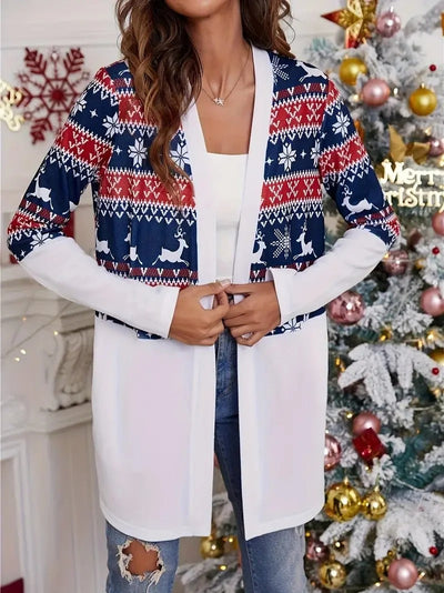 Kellie | Christmas Long Sleeved Coat Sweater