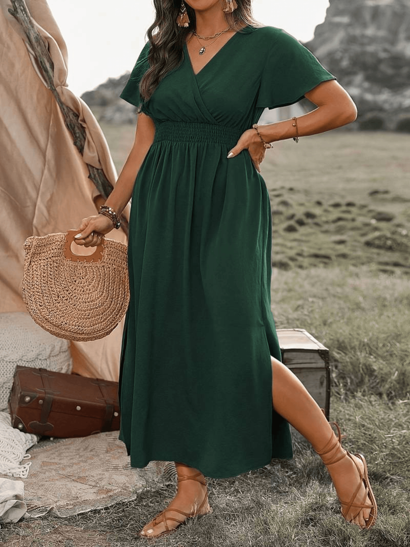 Brenda | Plus Size Midi Dress