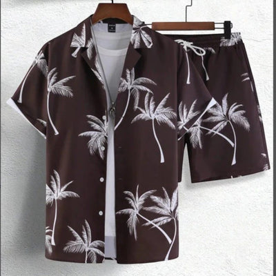 Variant image for Jorden | Summer Set for Men - Tropical Shirt and Shorts Ensemble-41
