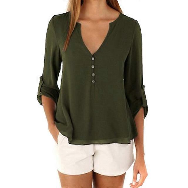 Laura | Sleek Puff Sleeve Summer Blouse
