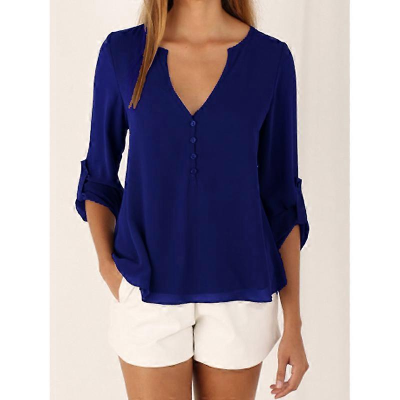 Laura | Sleek Puff Sleeve Summer Blouse