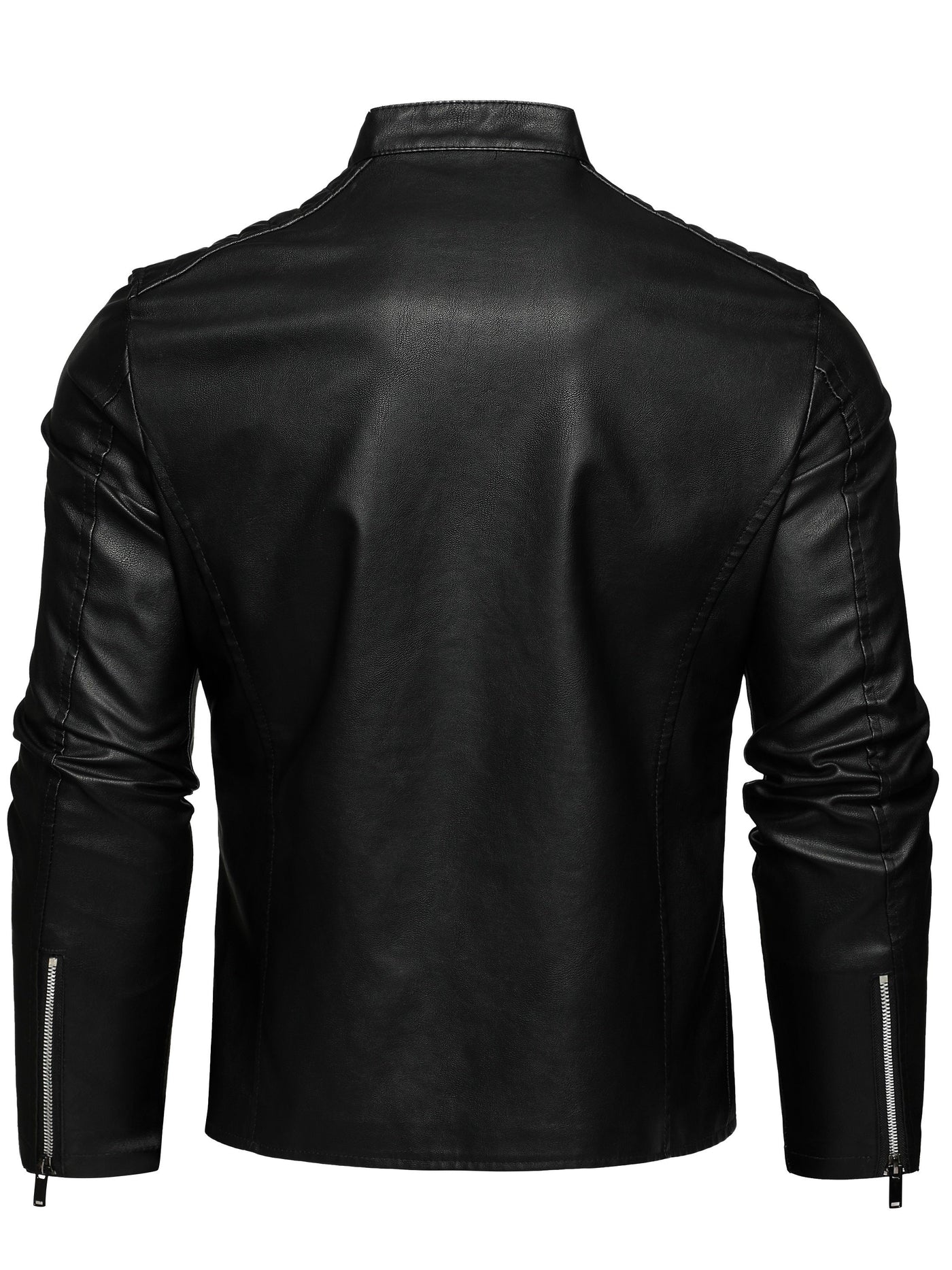 Kevin | Stylish Leather Jacket with Zipper