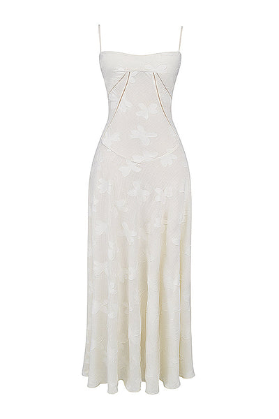 Sophia | Maxi Dress with Floral Lace Back