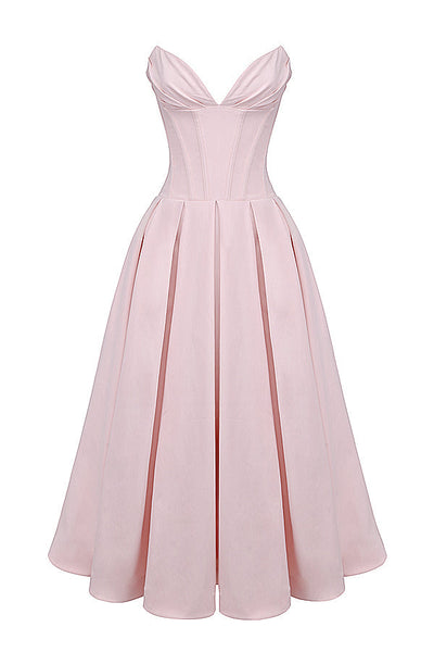 Isla | Ballerina strapless midi dress