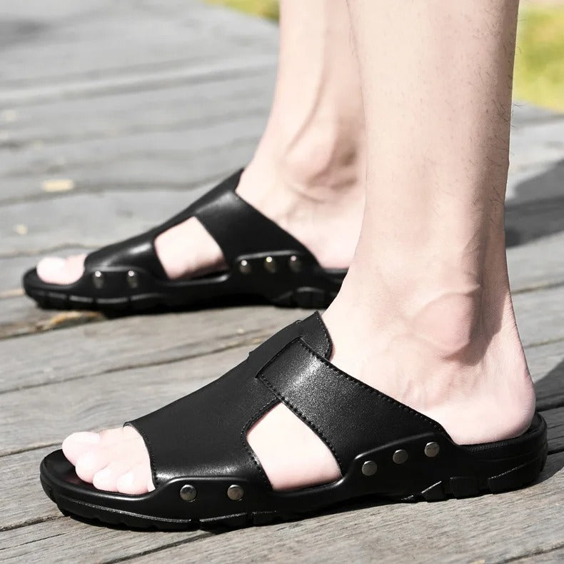 David | Durable leather sandals