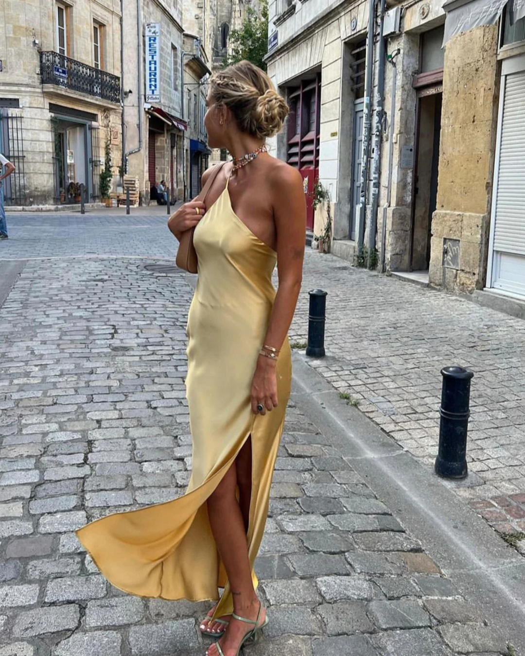 Maliah | Long Satin Party Dress for Women 1