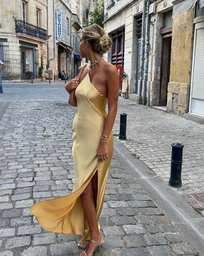 Maliah | Long Satin Party Dress for Women 1