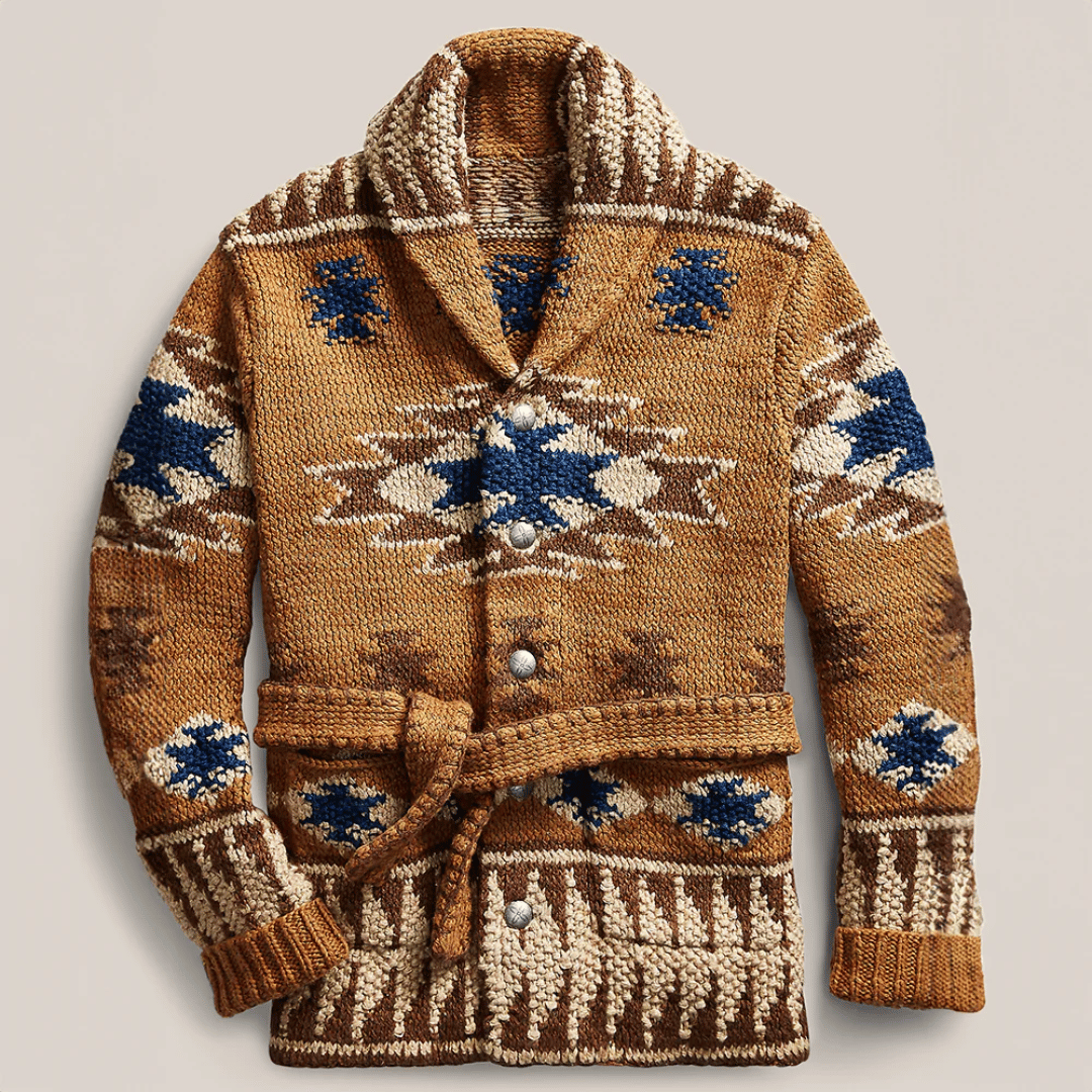 Lucien | Jacquard Wool Cardigan