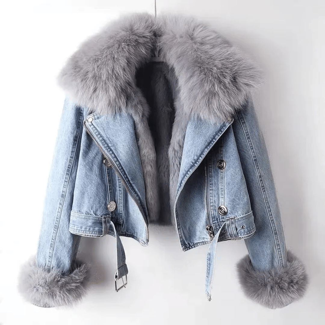 Annabelle | Elegance Denim & Fur Jacket