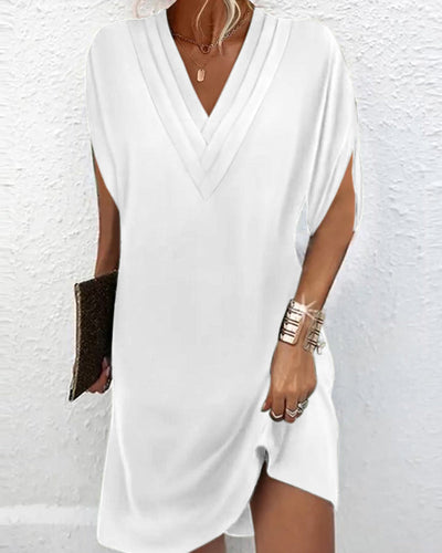Charming | Summer Dress - Lightweight V-Neck Sundress for Casual and Beach Wear 6