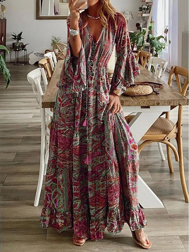 Patricia | Maxi Dress with Extended Sleeves