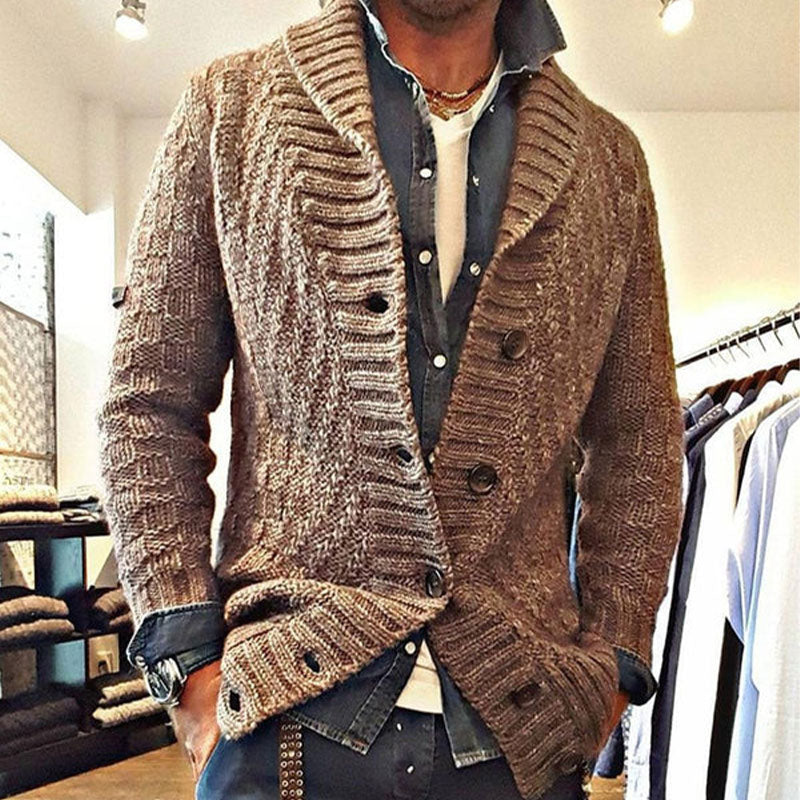 Xavier | COMFORTABLE LAPEL KNIT JACKET