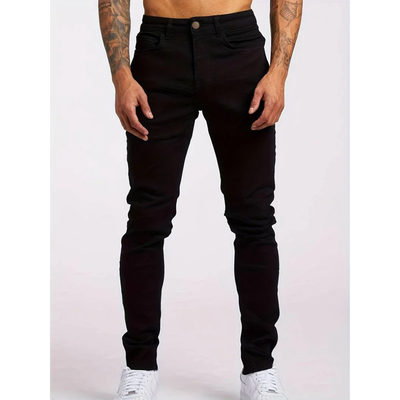 Jasper | Men's Fitted Black Jeans - Stretch Denim for Casual and Formal Wear 2