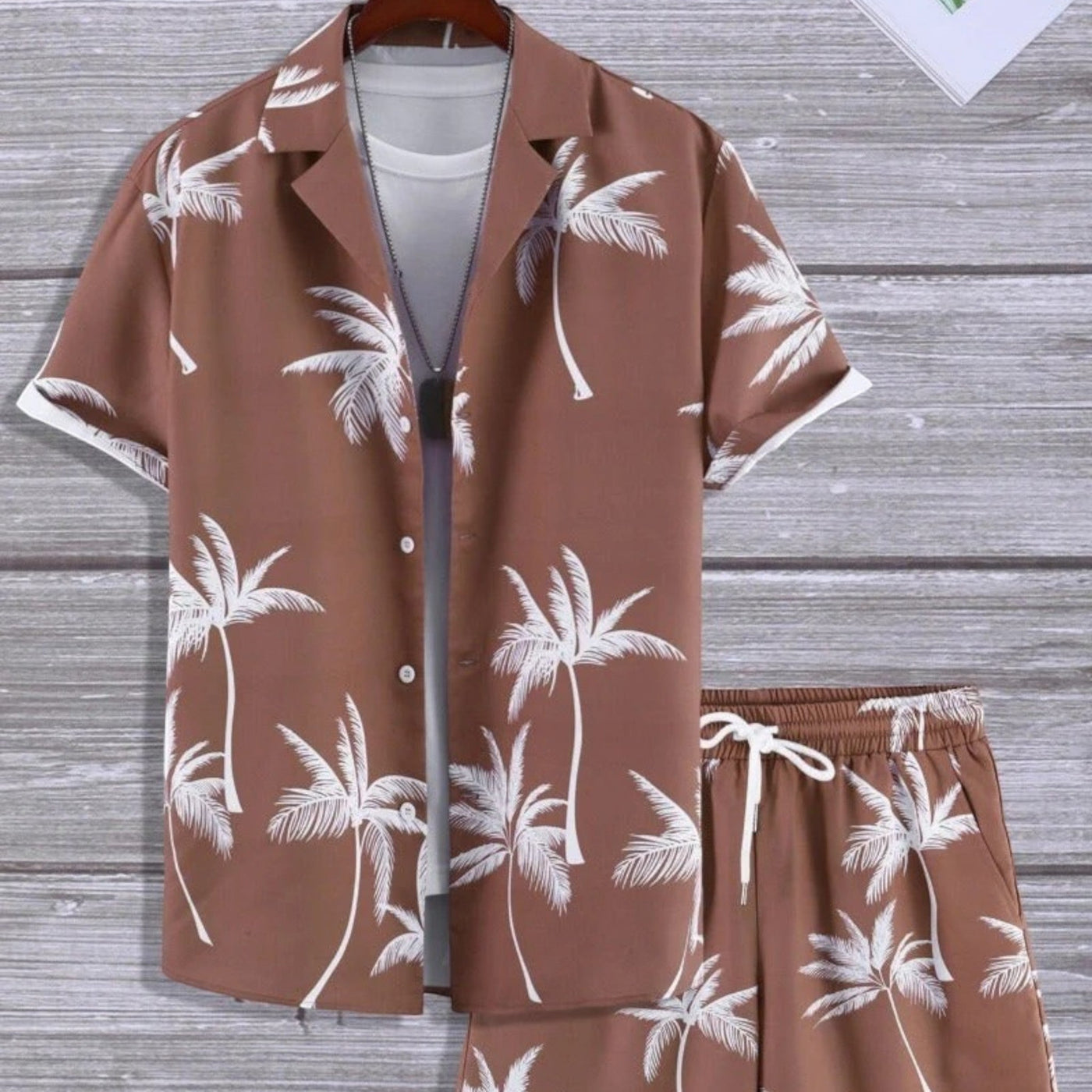 Jorden | Summer Set for Men - Tropical Shirt and Shorts Ensemble 6