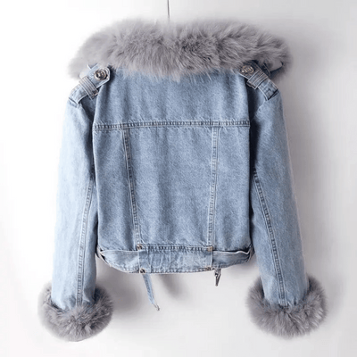 Annabelle | Elegance Denim & Fur Jacket