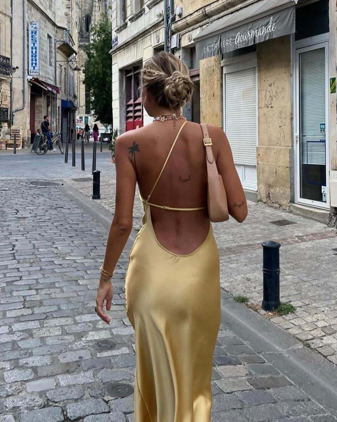 Maliah | Long Satin Party Dress for Women 2