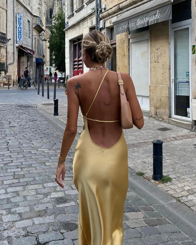 Maliah | Long Satin Party Dress for Women 2