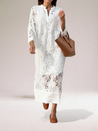 Mila | Luxurious long lace dress