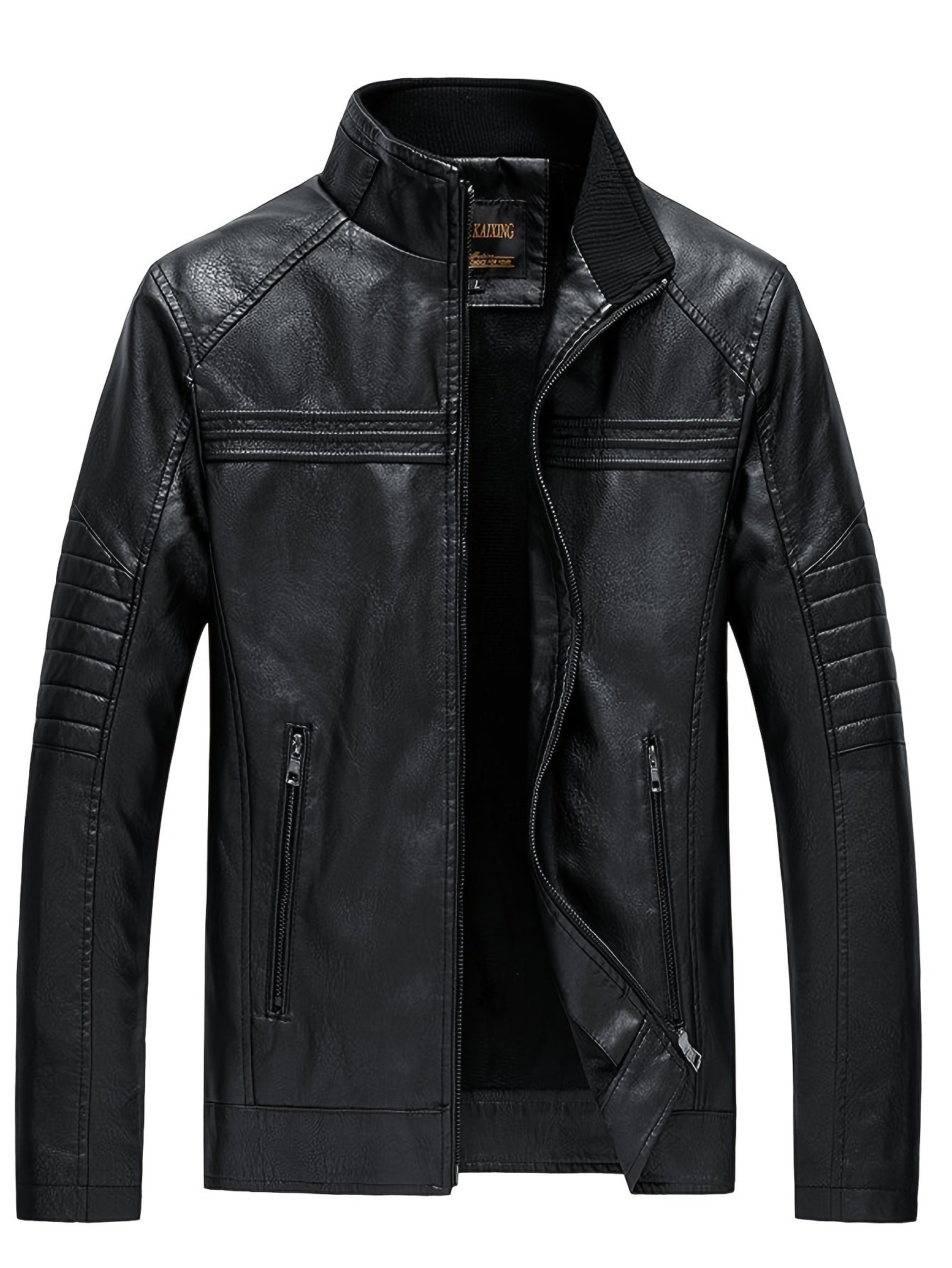 Karri | Comfortable Leather jacket with stand-up collar