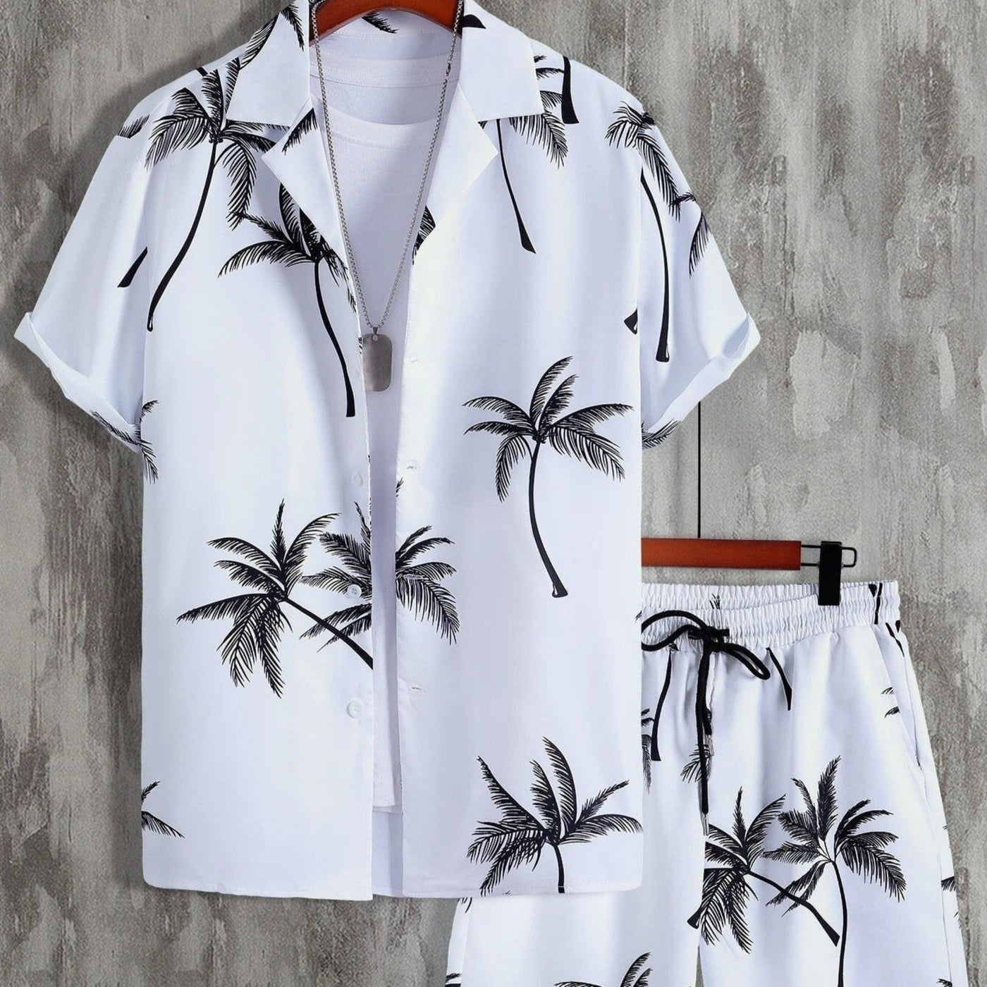Jorden | Summer Set for Men - Tropical Shirt and Shorts Ensemble 4