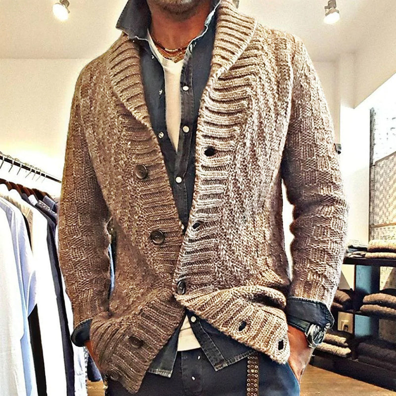 Xavier | COMFORTABLE LAPEL KNIT JACKET