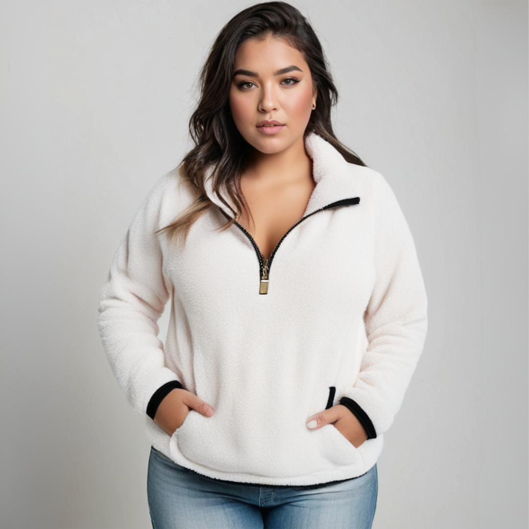 Alaina | Fluffy Sweater with Pockets