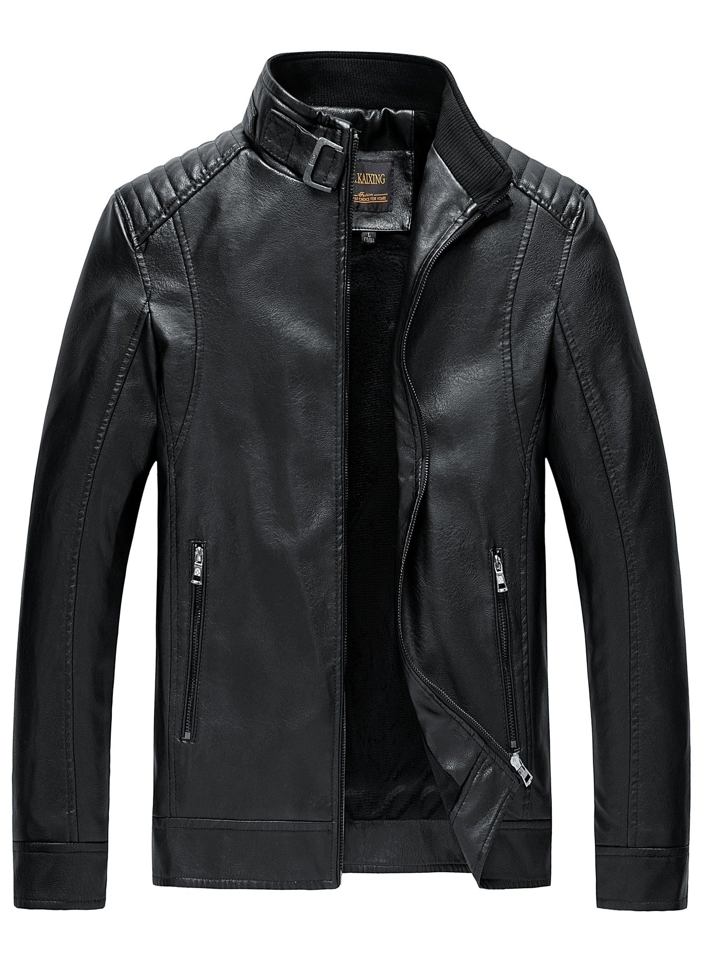 Arlo | Stylish Leather Jacket with Zipper Pockets