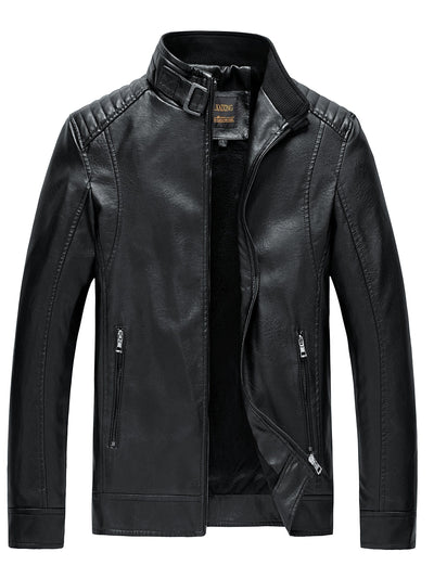 Arlo | Stylish Leather Jacket with Zipper Pockets