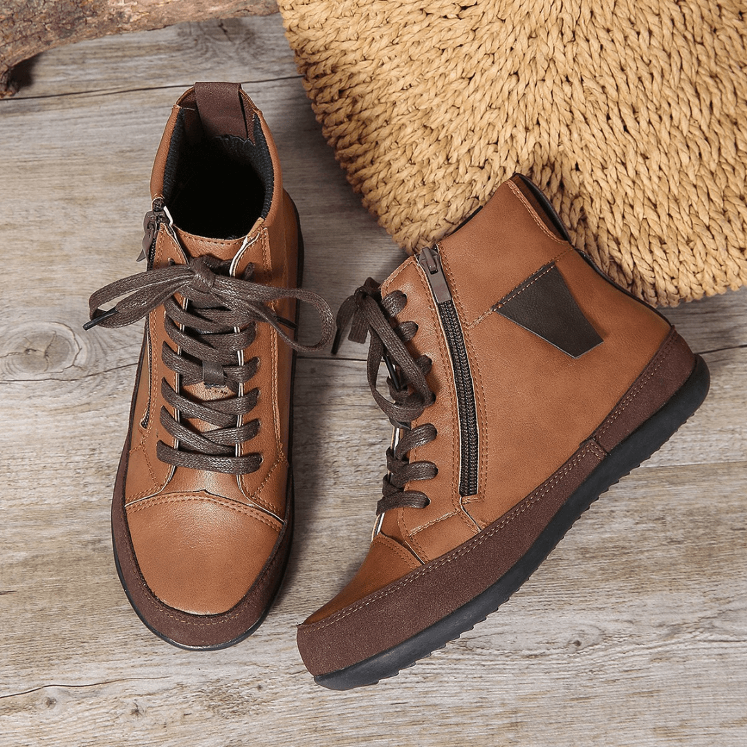 Luminous | Black Lace-Up Ankle Boots for Women 1