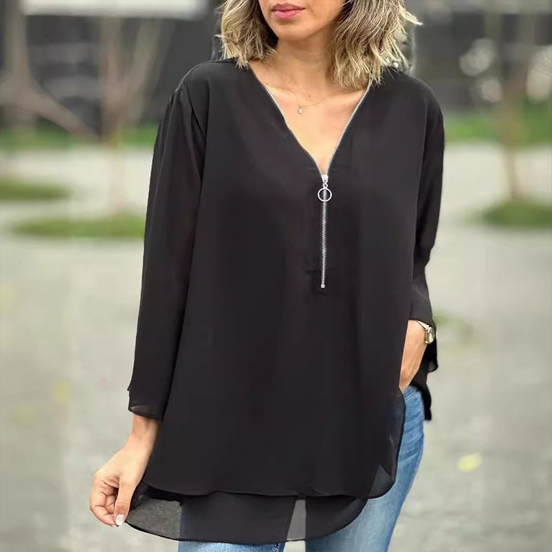 Aria | Chiffon Blouse for Women - Elegant Summer Top 1