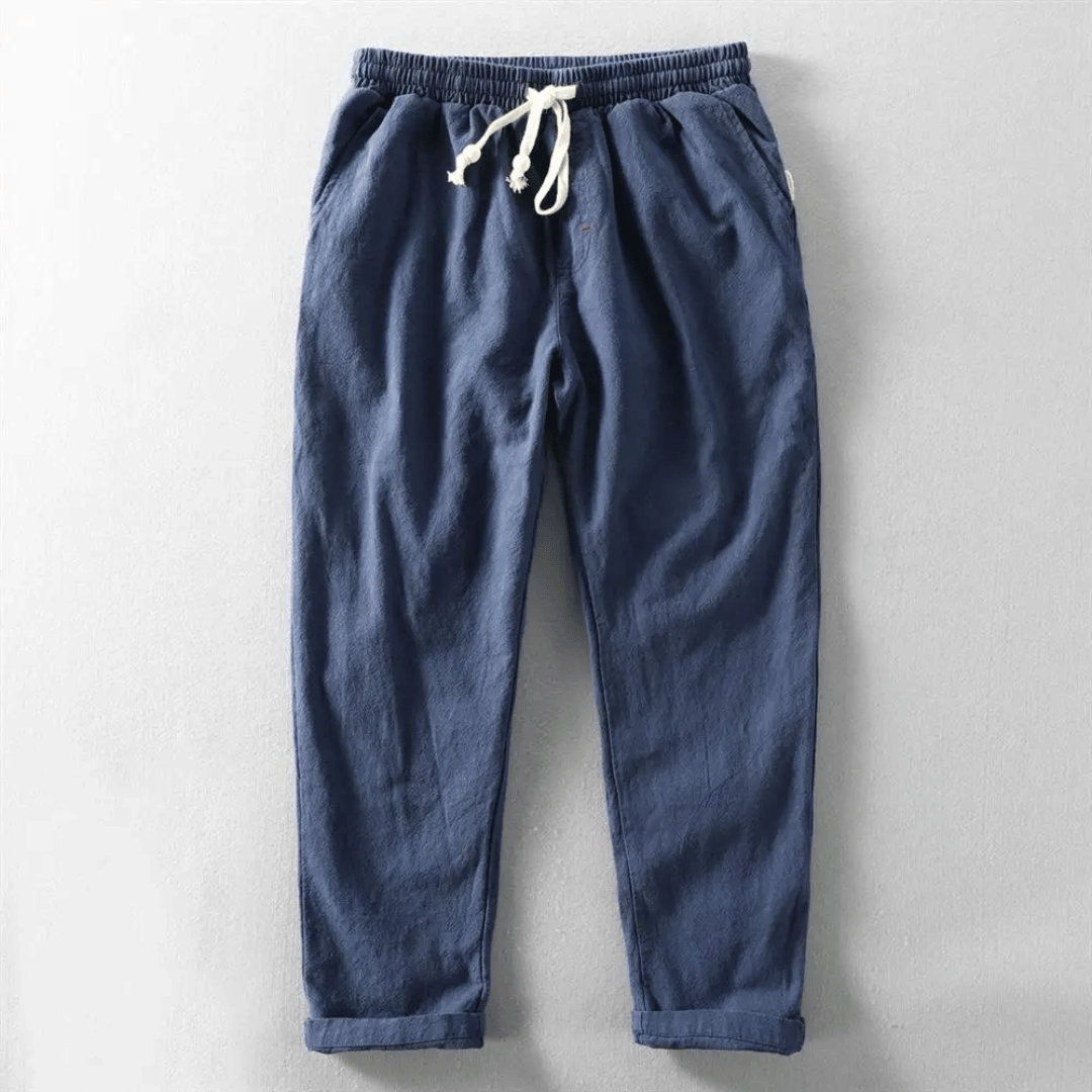 Aaron | Casual Linen Trousers