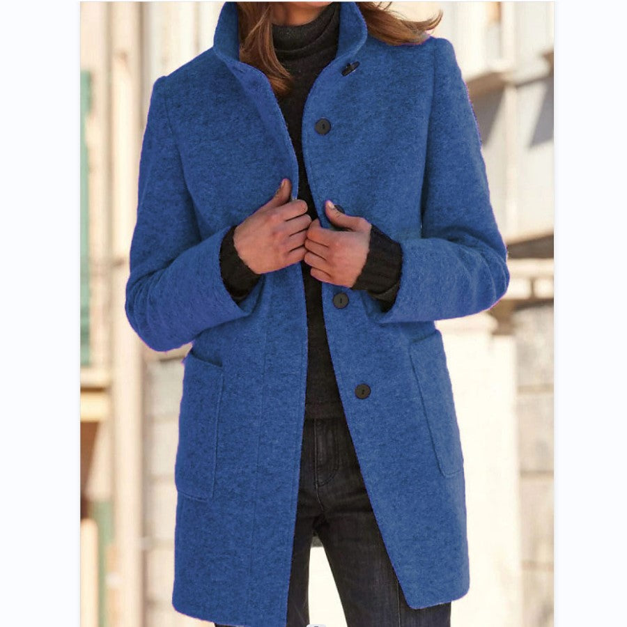 Victoria | Vintage Wool Coat with High Collar