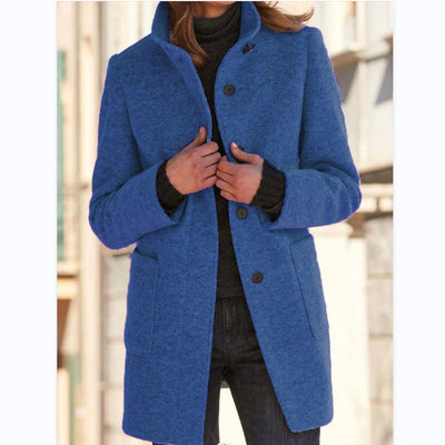 Victoria | Vintage Wool Coat with High Collar