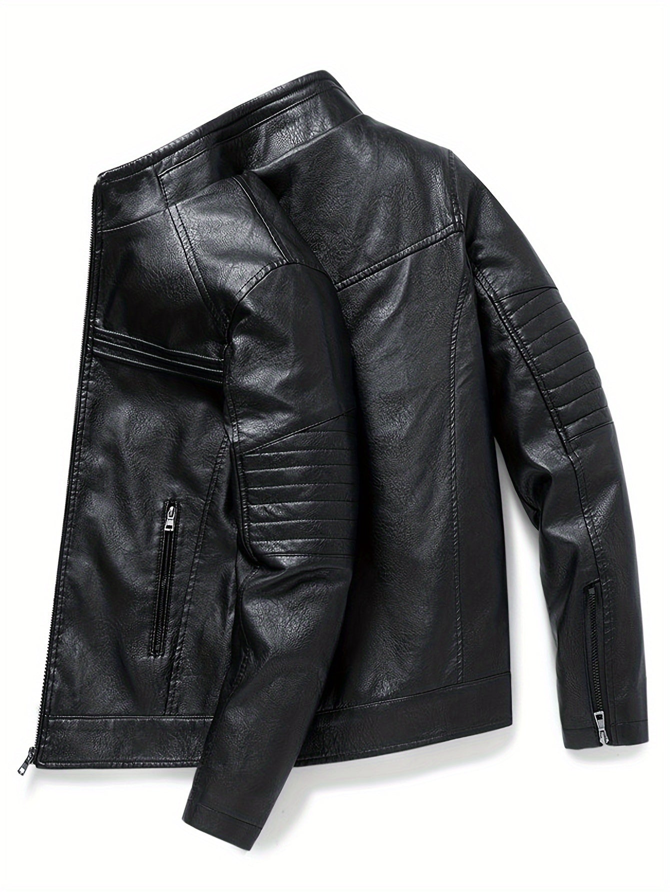 Karri | Comfortable Leather jacket with stand-up collar