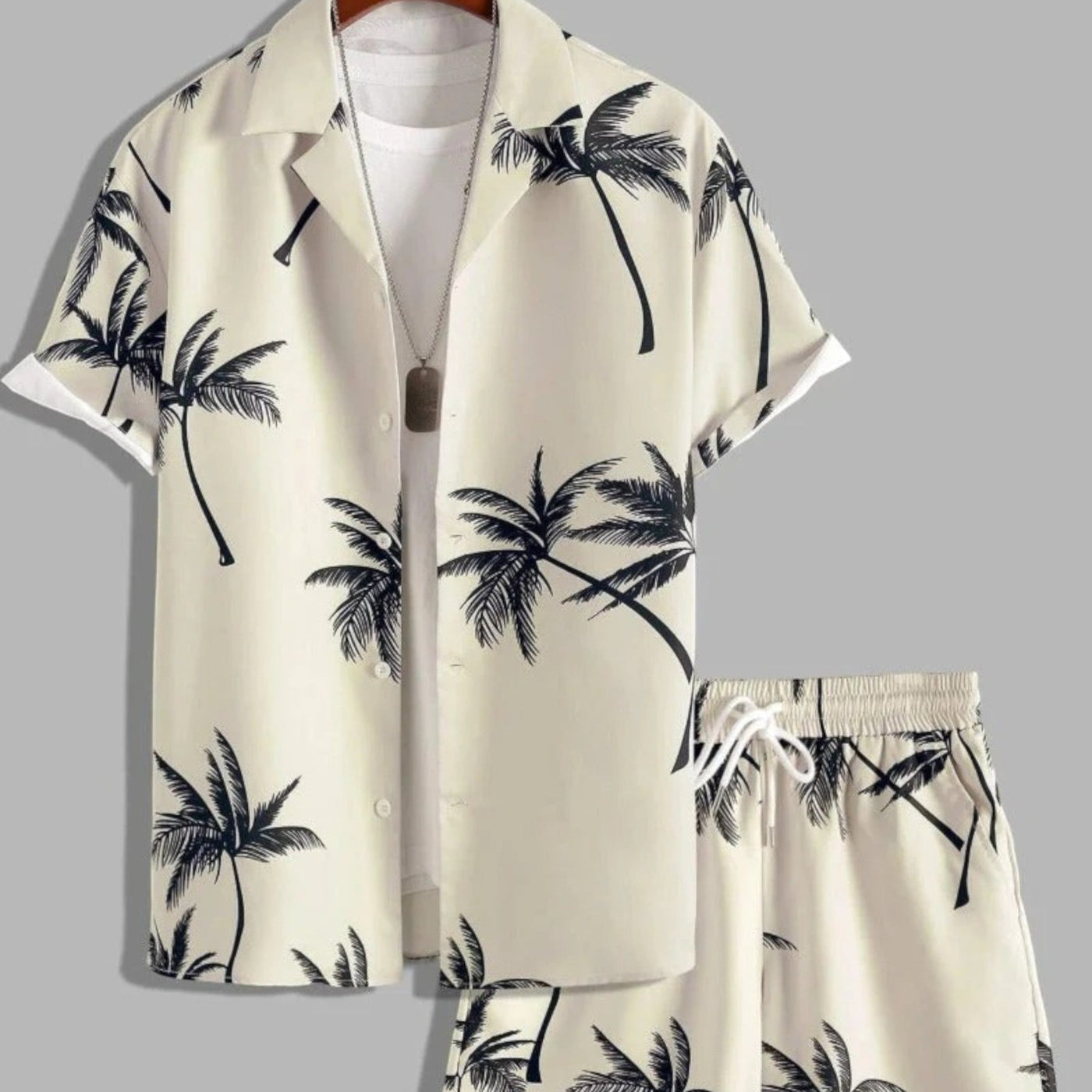 Jorden | Summer Set for Men - Tropical Shirt and Shorts Ensemble 1