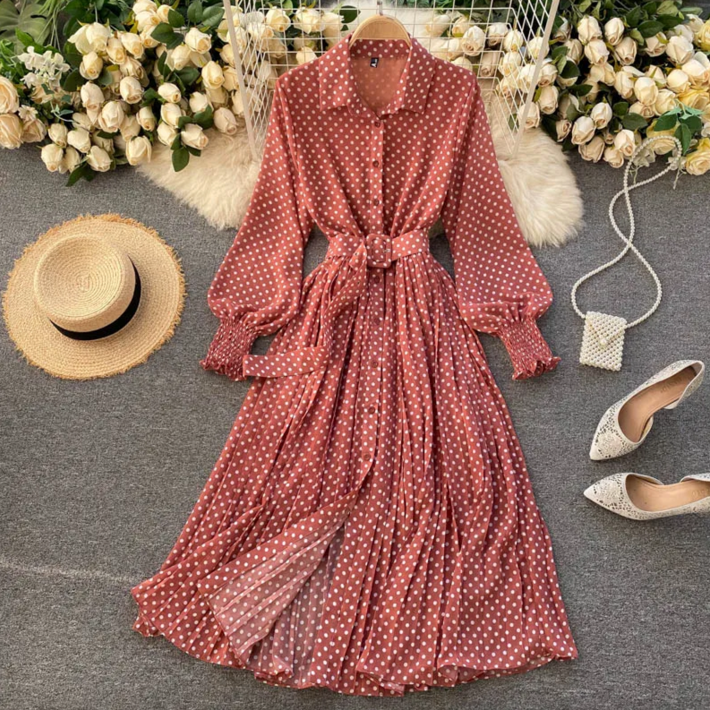 Martha | Stylish Chiffon Spring Dress