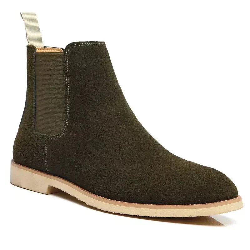 Stephanie | Luxury Calf Suede Chelsea Boots