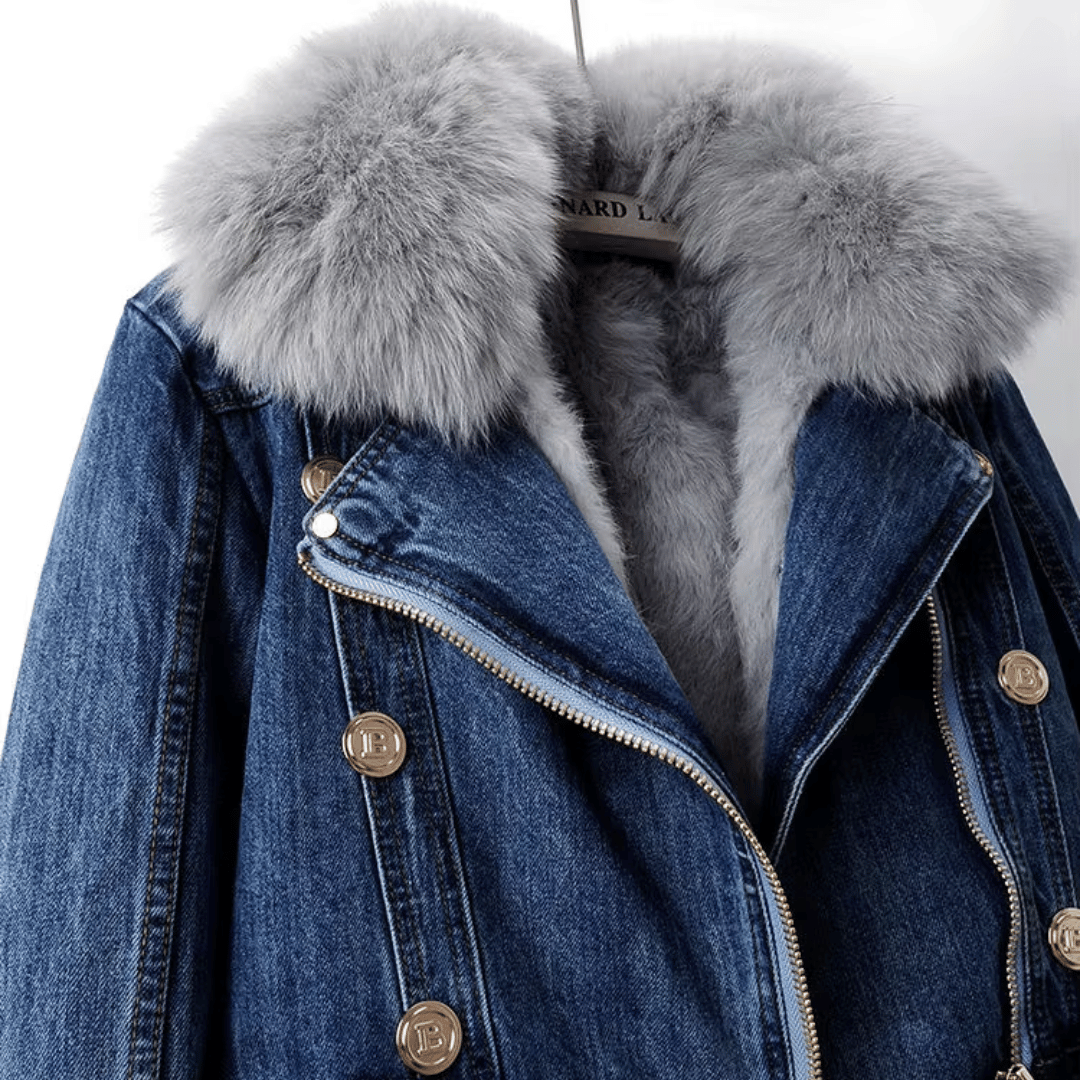 Annabelle | Elegance Denim & Fur Jacket