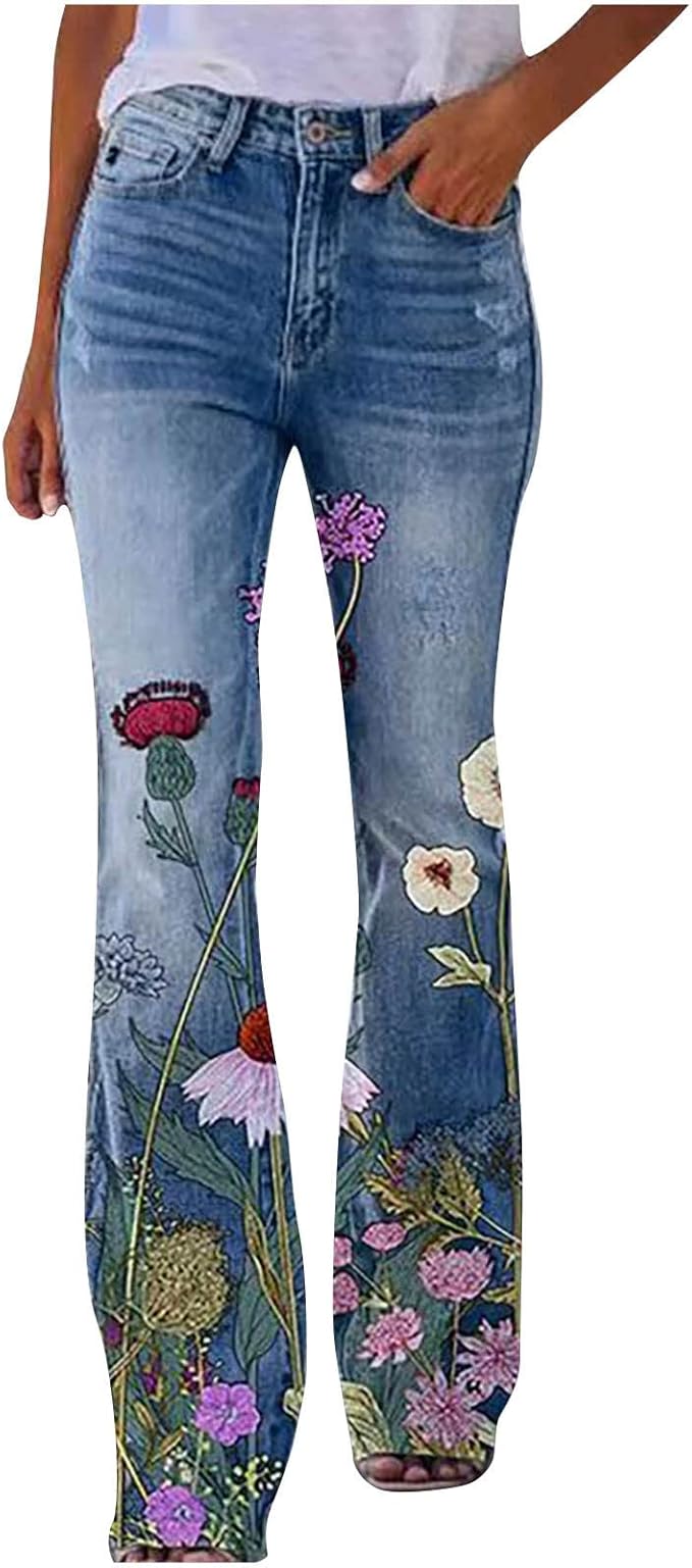 Claire | Flared Denim Trousers
