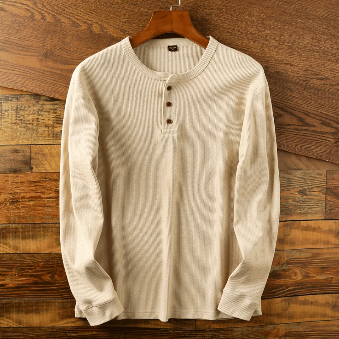 Charles | Heritage Cotton Henley T-Shirt