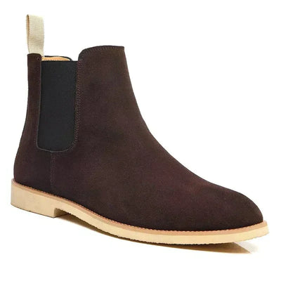 Stephanie | Luxury Calf Suede Chelsea Boots