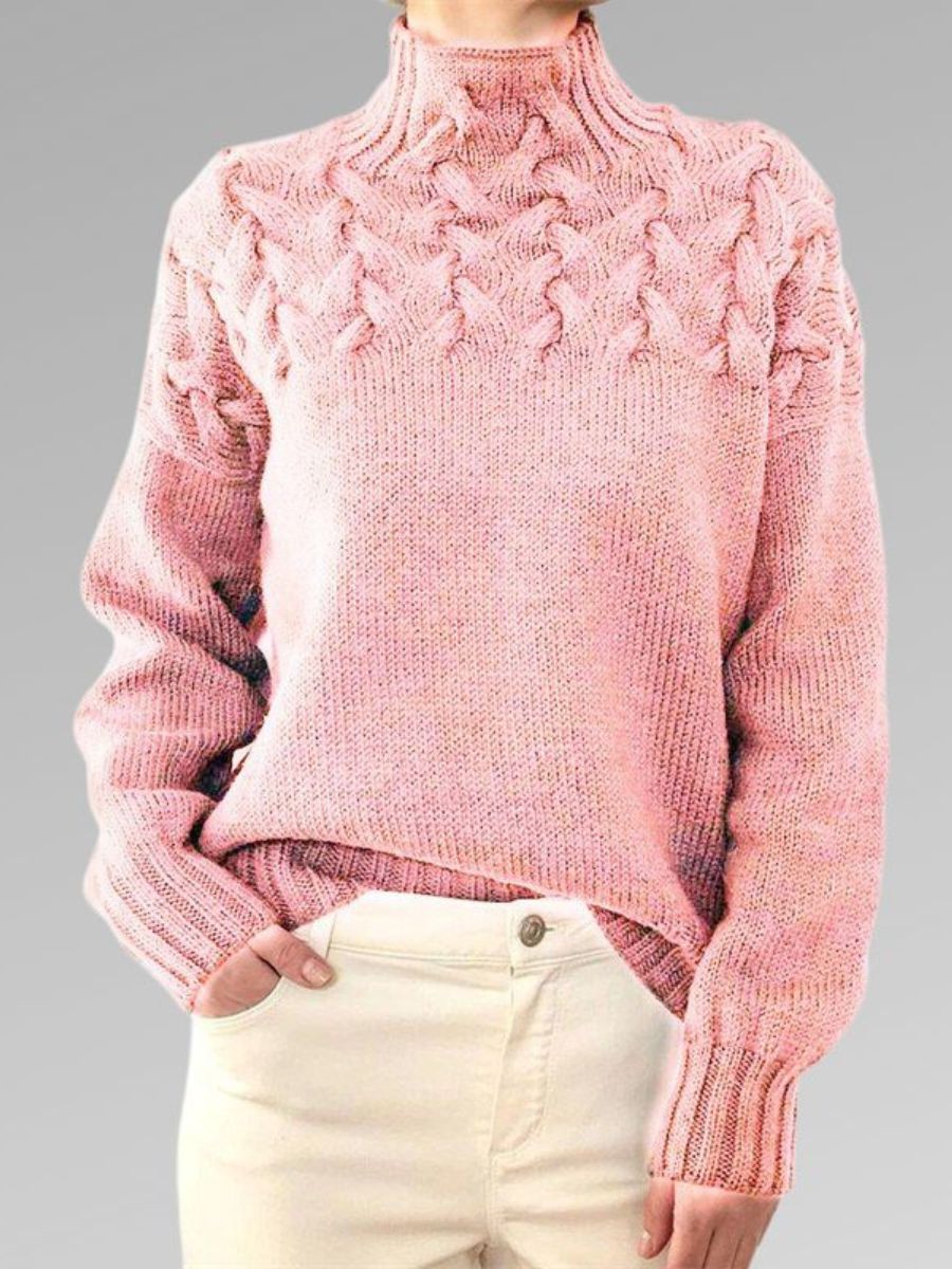 Lilliana | Elegant cable knitted sweater