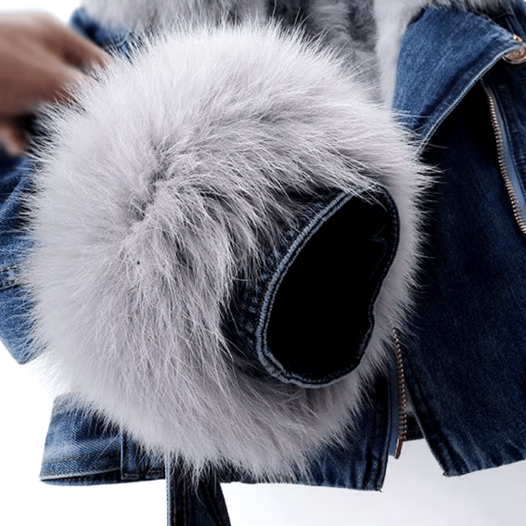 Annabelle | Elegance Denim & Fur Jacket