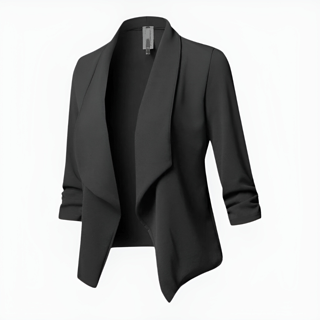 Evelyn | Black Blazer for Women - Long Sleeve Slim Fit 5