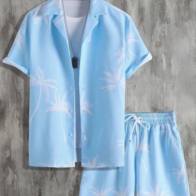 Jorden | Summer Set for Men - Tropical Shirt and Shorts Ensemble 3