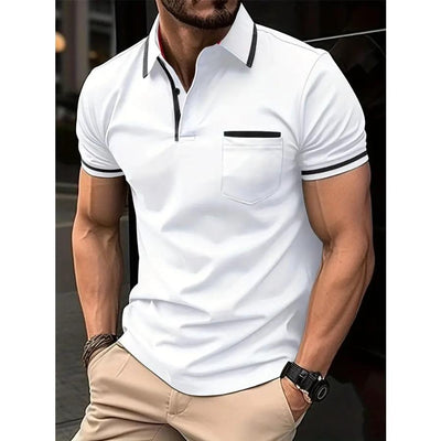 Maison | Timeless Slim Fit with Contrast Trims  Polo Shirt