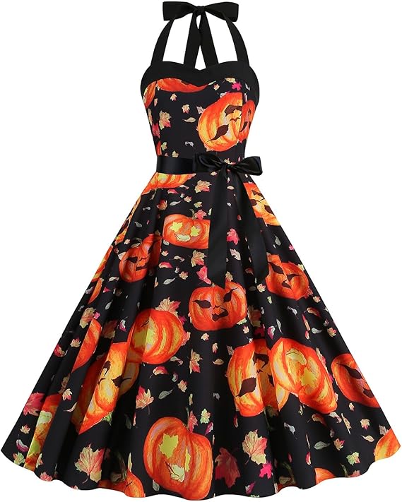 Katharina | Comfortable Halloween Midi Dress
