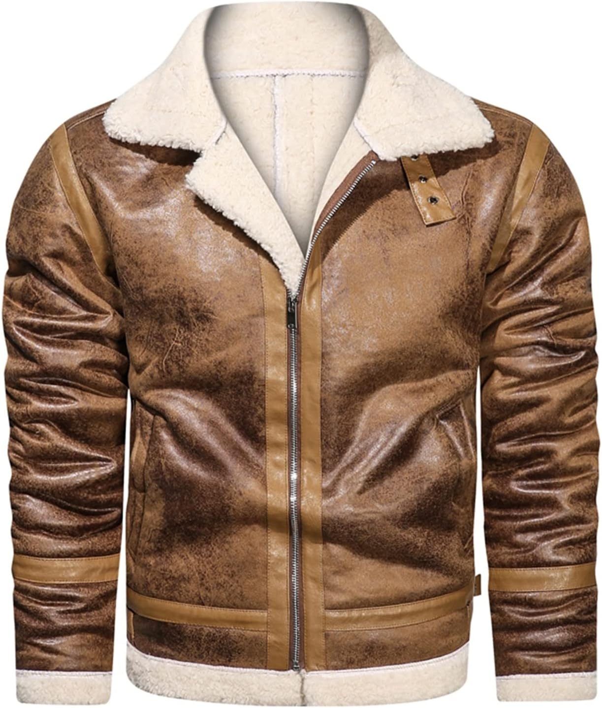 Jack | Leather jacket with stand-up collar