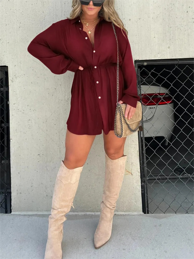 Ruby | Trendy satin romper dress