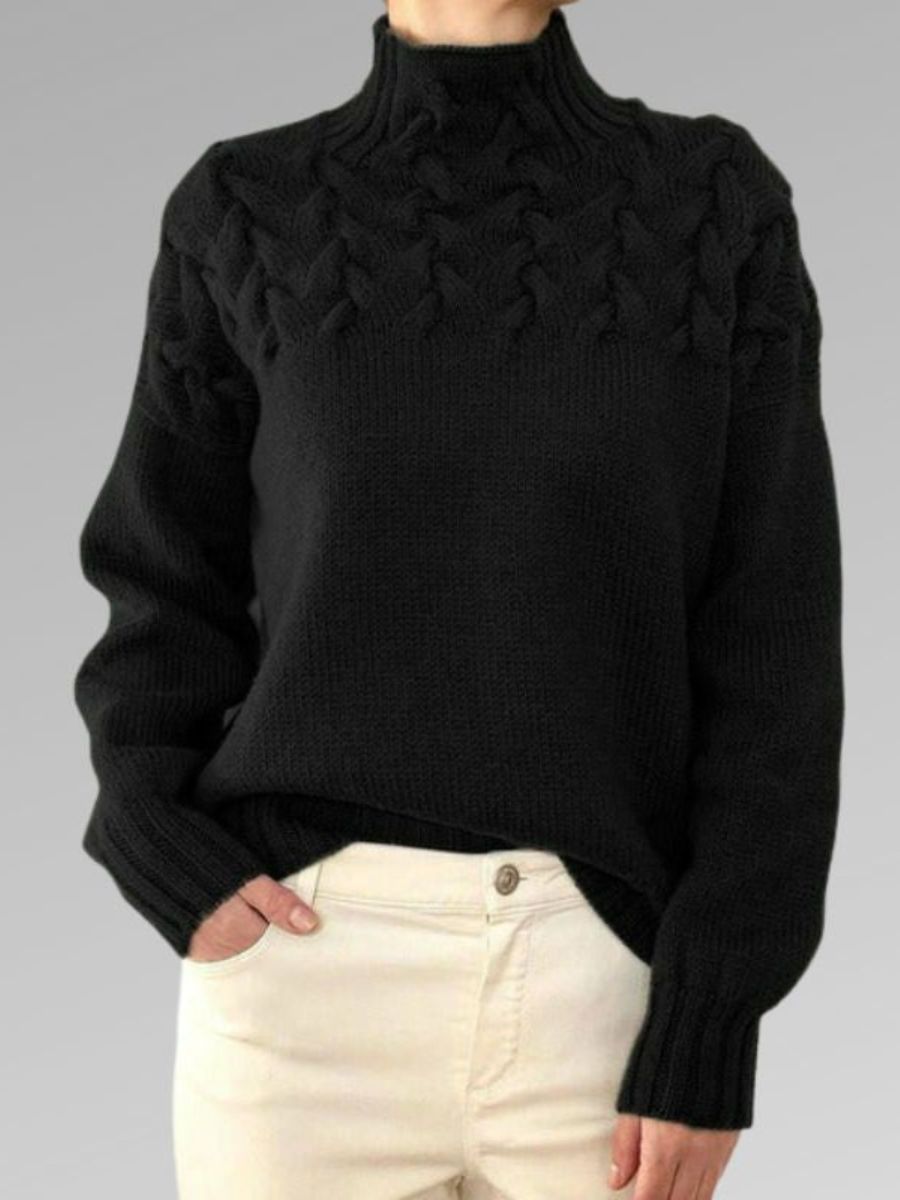 Lilliana | Elegant cable knitted sweater